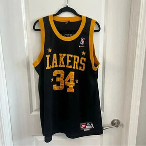 VINTAGE Nike NBA Lakers Shaquille O’Neal #34 Jersey – 1990s – Size XL